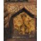 Carved, gilded, and polychromed wooden icon with gold background. Wallachia. 15th Century. - Bild 4 aus 15