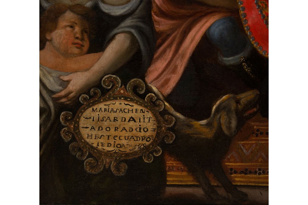 Novo-Hispanic School. 18th century. Signed by Francisco de Albala and dated 1768. - Bild 7 aus 13