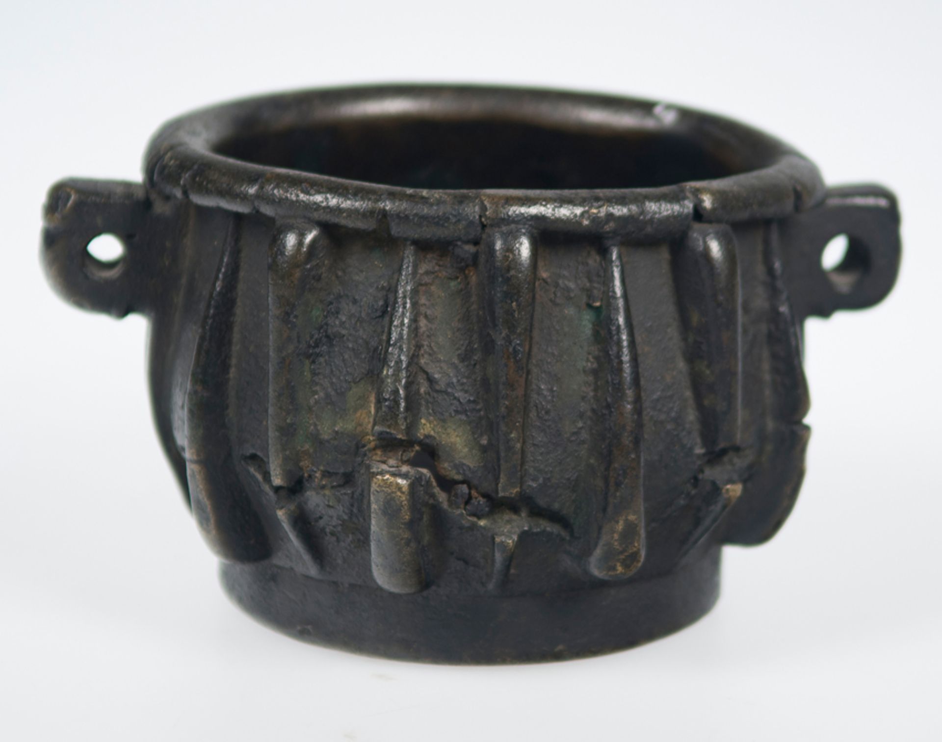 Important bronze mortar. Gothic. 15th Century. - Bild 3 aus 3
