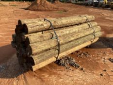 WOODEN FENCE POST BUNDLE