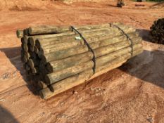 WOODEN FENCE POST BUNDLE