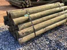 WOODEN FENCE POST BUNDLE