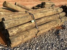 WOODEN FENCE POST BUNDLE