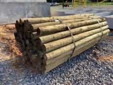 WOODEN FENCE POST BUNDLE