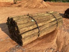 WOODEN FENCE POST BUNDLE