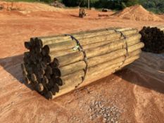 WOODEN FENCE POST BUNDLE