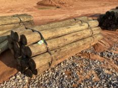 WOODEN FENCE POST BUNDLE