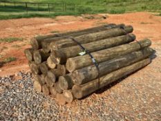WOODEN FENCE POST BUNDLE