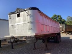 1983 HARDEE ALUMINUM DUMP TRAILER
