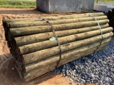 WOODEN FENCE POST BUNDLE