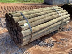WOODEN FENCE POST BUNDLE