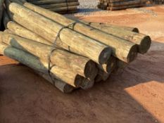 WOODEN FENCE POST BUNDLE