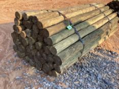WOODEN FENCE POST BUNDLE
