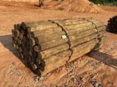 WOODEN FENCE POST BUNDLE