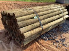 WOODEN FENCE POST BUNDLE