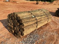 WOODEN FENCE POST BUNDLE