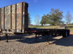STEEL SPREAD AXLE FLATBED TRAILER