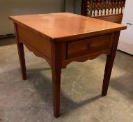 Broyhill Pine Single Drawer Side Table