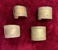 4 African Manilla Currency Cuffs
