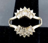 14K Yellow Gold and Diamond Enhancer Wrap Guard Ring