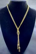 14K Yellow Gold Rope Necklace