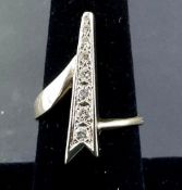 14K Yellow Gold and Diamond Ladies Ring