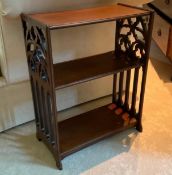 Saint Thomas Aquinas Gothic Side Table with Shelves