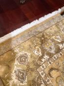 Gold Toned Oushhak Wool Rug