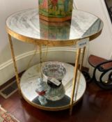 Round Mirrored Table