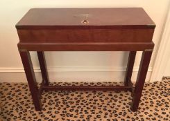 Mahogany Campaign Box on Stand