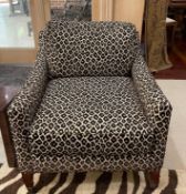 Leopard Print Arm Chair