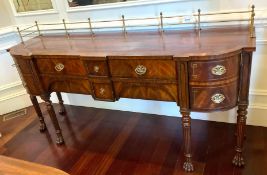 Maitland Smith Sideboard with Brass Fender