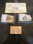 2 Handmade Pewter Pins