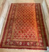 Predominately Red Persian Style Wool Rug