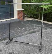 Metal Clothes Rack on Wheels