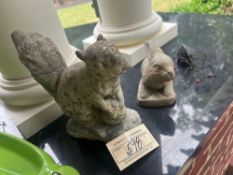 Concrete Garden Decor 4 pieces