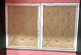 Pair of Upholstered Tack Boards