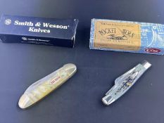 Texas Hold'em Canoe Pattern THCN Knife and Case XX Stockman Knife