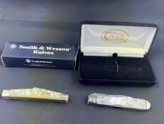 Case XX M.O.P Collection Knife and Smith and Wesson Knife