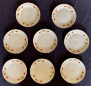 8 Hall Autumn Leaf Bread and Butter Plates