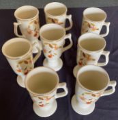 6pc set of Hall Autumn Leaf Coffee Mug