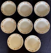 8 Hall Autumn Leaf Soup Plates