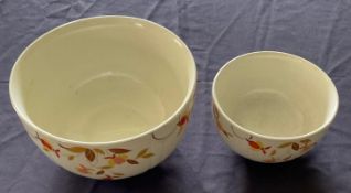 2 Hall Autumn Leaf nesting bowls