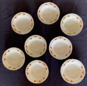 8 Hall Autumn Leaf Sherbet Bowls