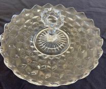 American Fostoria Center Handle Tray