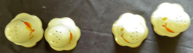 2 pair Hall Autumn Leaf Salt and Pepper