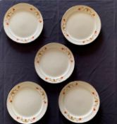 5 Hall Autumn Leaf Salad Plates