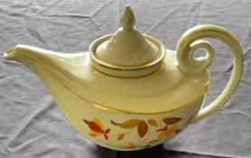 number 11 Rare Vintage Hall Autumn Leaf Tea Pot with original strainer