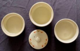 Set of 3 Hall Autumn Leaf lidded casserole