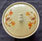 Small Hall Autumn Leaf lidded bowl